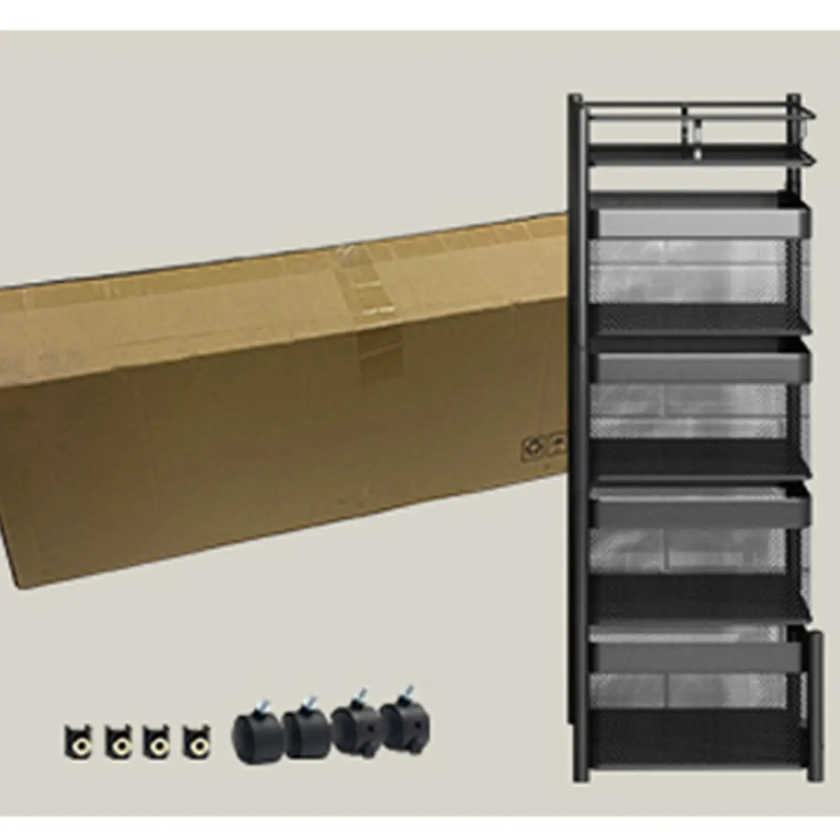 Maxcook MCWA253 Drehbares Küchenregal – 6 Ebenen