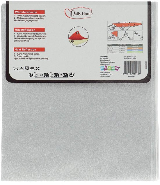 Daily Home Bügelbrettbezug aus Metall 120 x 38 cm – Bügelbrettbezug