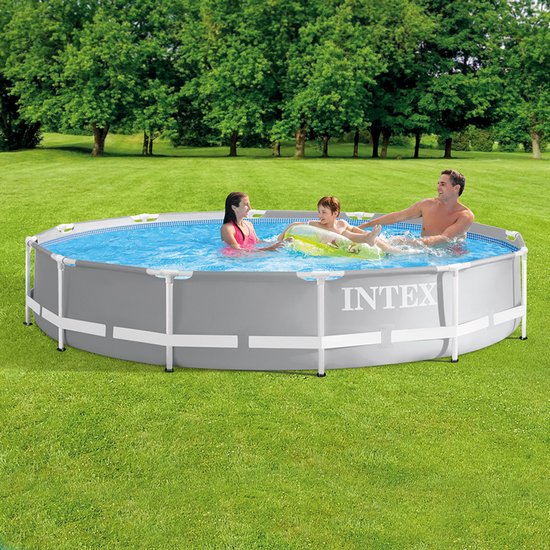 Intex Prism Frame-Schwimmbecken – rundes Modell – 366 x 76 cm – blau