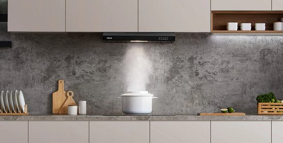 CIARRA CBCB6903 – 60 cm Unterbau-Dunstabzugshaube, schwarz – inklusive Aktivkohlefilter – 220 m³