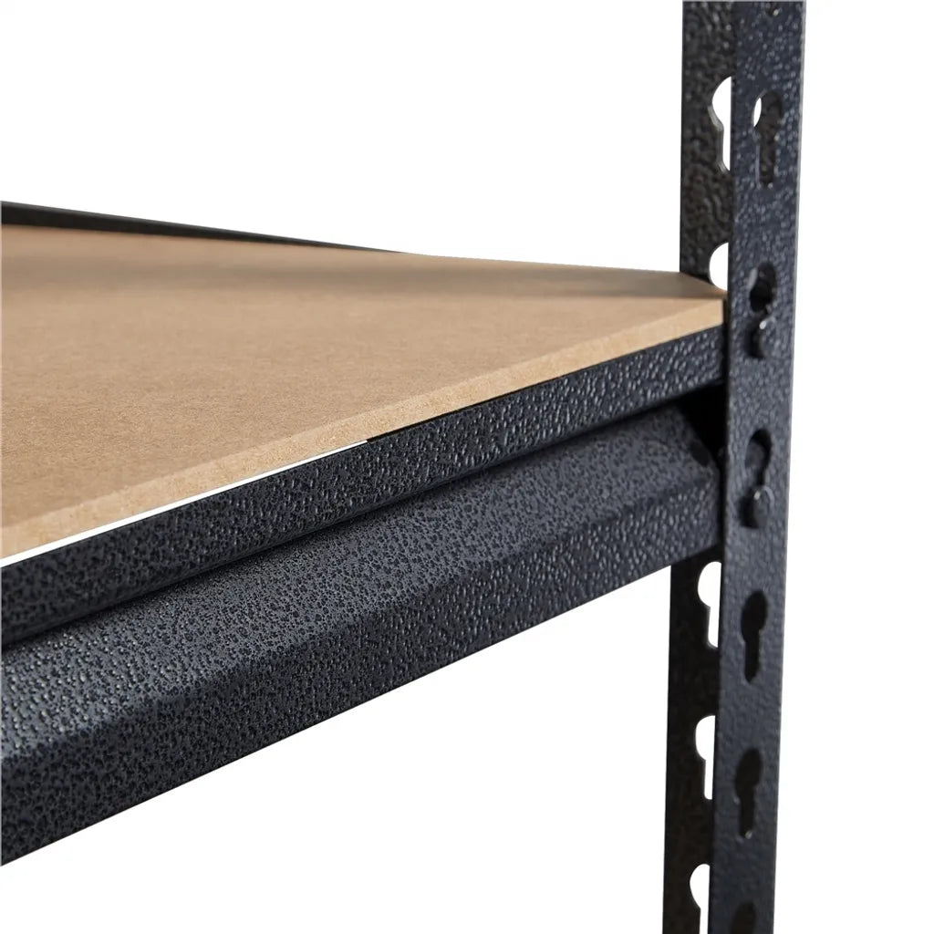 Yaheetech Schwerlastregal aus Metall, 153 x 75 x 30 cm, schwarz
