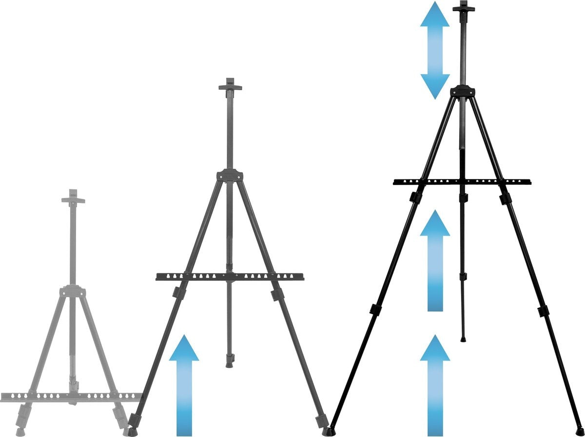 Staffelei klappbar - mit Tasche - höhenverstellbar
