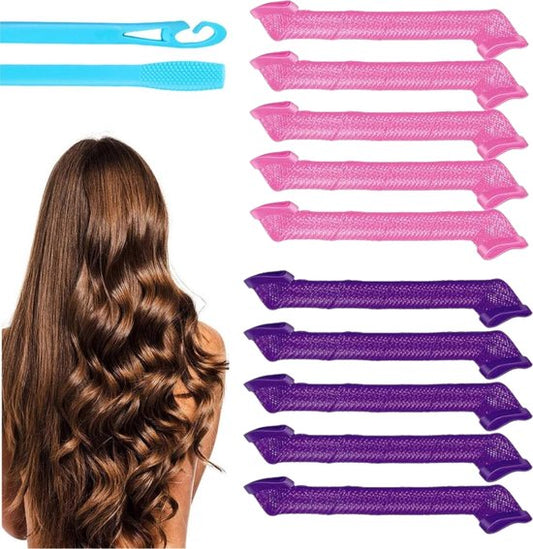 Soft & Silky - Heatless Curls - 18 Stück - 30cm - Lockenwickler - Lockenwickler - Locken ohne Hitze - Lockenwickler