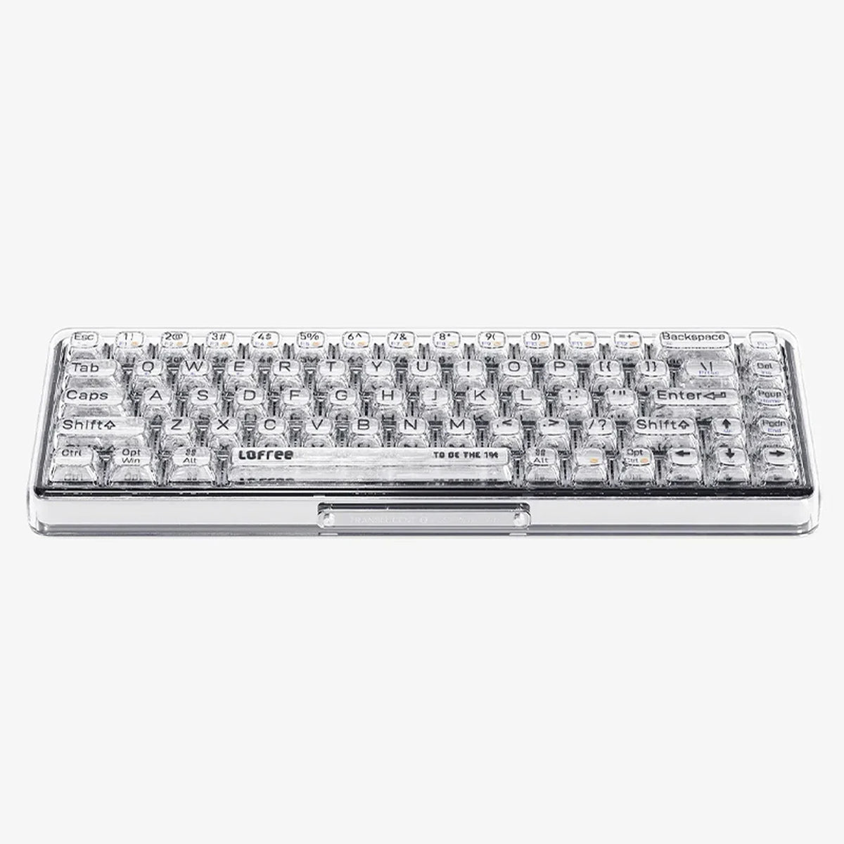 Lofree OE907 65 % mechanische Tastatur, transparent – QWERTY, Bluetooth 5.1 – 30,6 × 14,4 × 4,3 cm