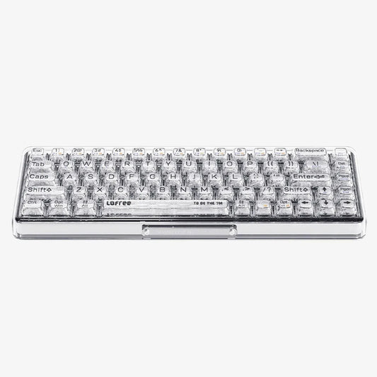 Lofree OE907 65 % mechanische Tastatur, transparent – QWERTY, Bluetooth 5.1 – 30,6 × 14,4 × 4,3 cm