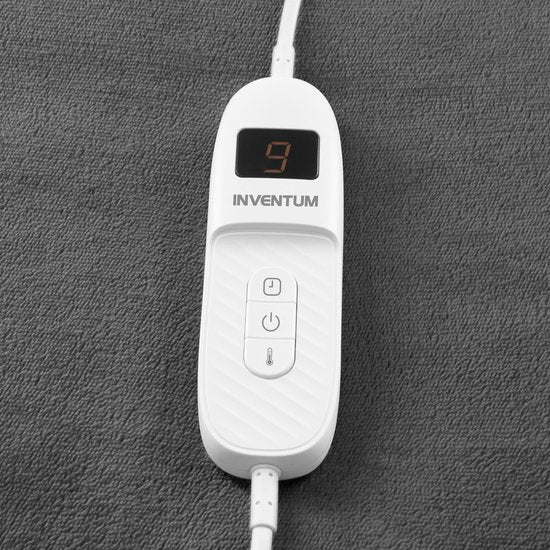 Inventum HB180G - Elektrische Wärmedecke - Wärmedecke - Decke - 1 Person - 180x130 cm - Fleece - Grau
