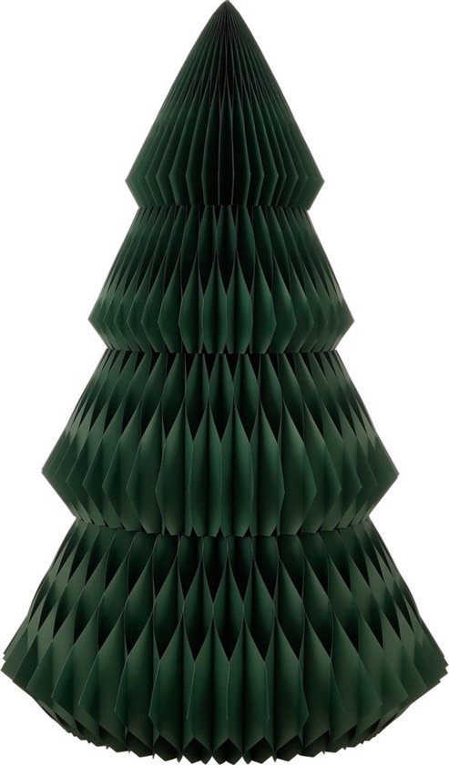 Mica Decorations Papier-Weihnachtsbaum – Zusammenklappbarer künstlicher Weihnachtsbaum – H 212 x Ø 120 cm – Weihnachtsdekoration – FSC Mix – Grün