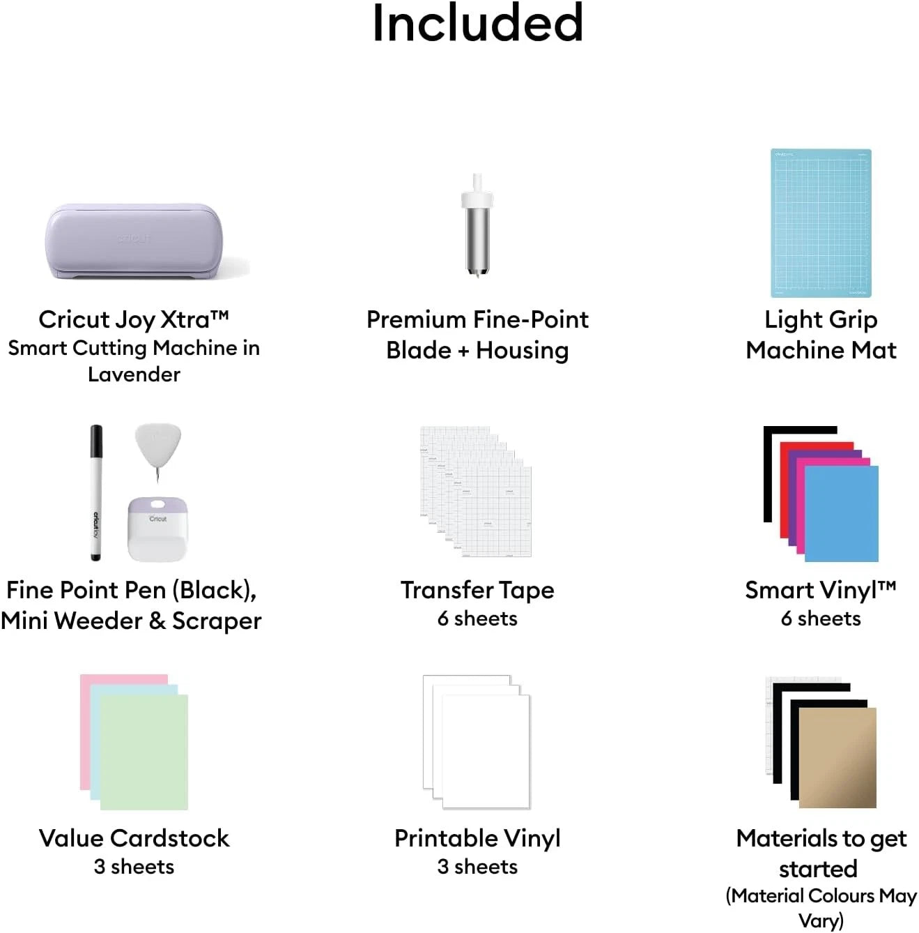 Cricut Joy Xtra Basics-Set – Lavendel