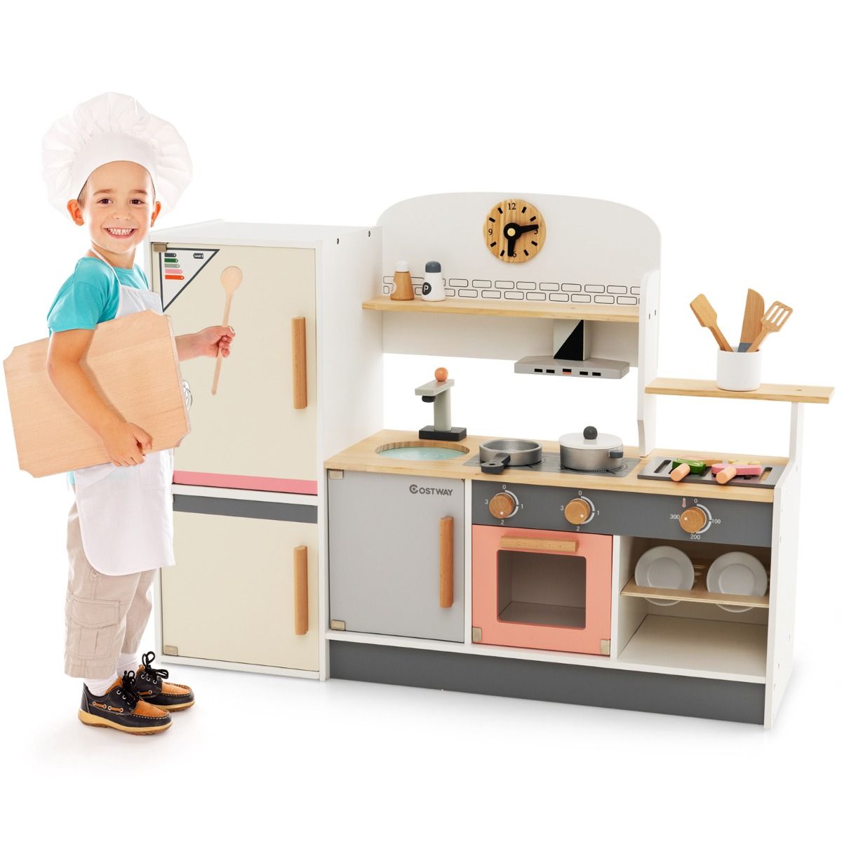 Coast Spielküche für Kinder - Inkl. Zubehör - 90 x 24 x 65 cm