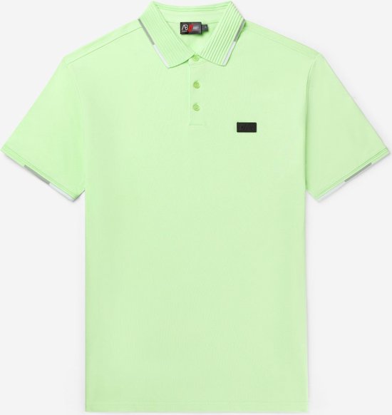 AB Lifestyle - Dreifarbiges Poloshirt | Pastellgrün - Herren - Größe: XS