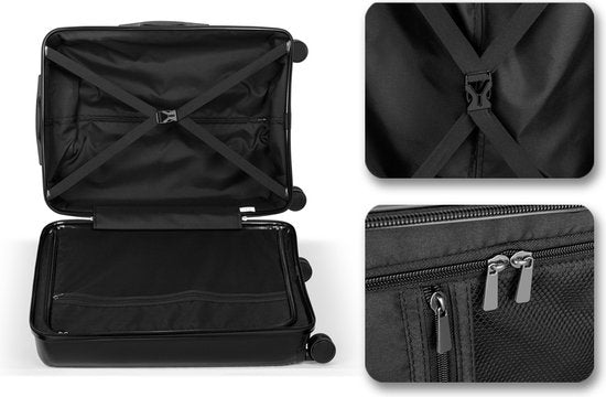 Milanoro Kofferset 3-teilig - Leichtes Polypropylen - Blau - 360° Räder & TSA-Schloss