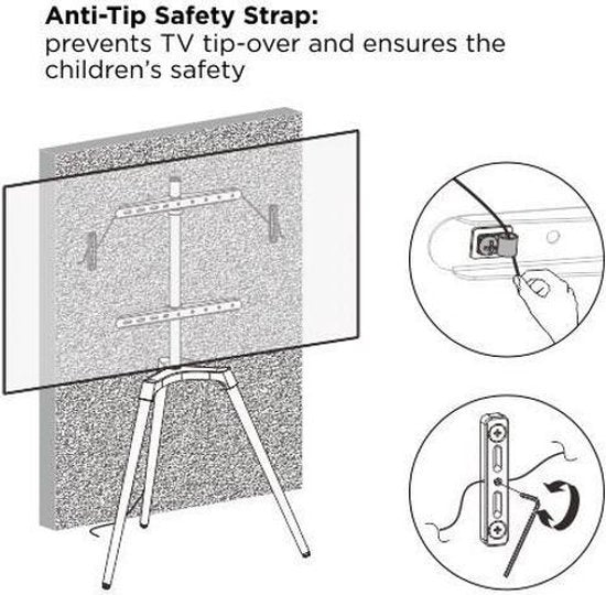 TV-Monitorständer Ständer Malerstaffelei Designstudio - drehbar - bis 65 Zoll