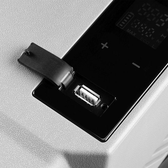 Juskys Elektronische Kühlbox / Kompressor Kühlbox Yukon - 50 Liter - 230 V Anschluss - grau