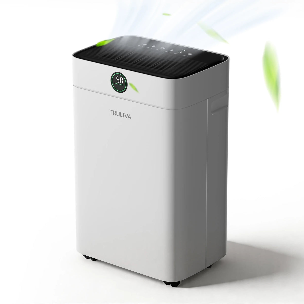 Truliva Luftentfeuchter 25 l/Tag – Wäschetrocknungsfunktion – Auto-Defrost – R290 – 2,8-Liter-Wassertank – 32 x 28 x 52,7 cm