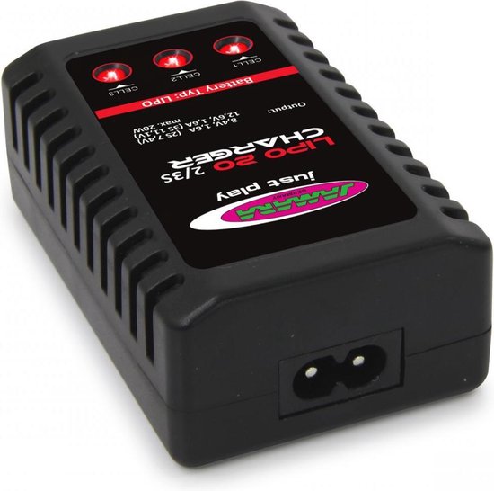 Jamara Lipo-Ladegerät 2s/3s 50/60 Hz 25 W Schwarz