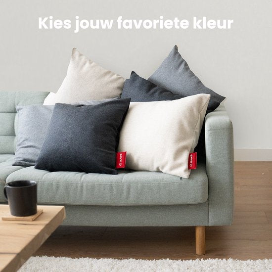 Auronic Heat Pillow - Classic - 45x60 - Kabellos - Wiederaufladbar - Elektrisches Kissen - Infrarot - Grau