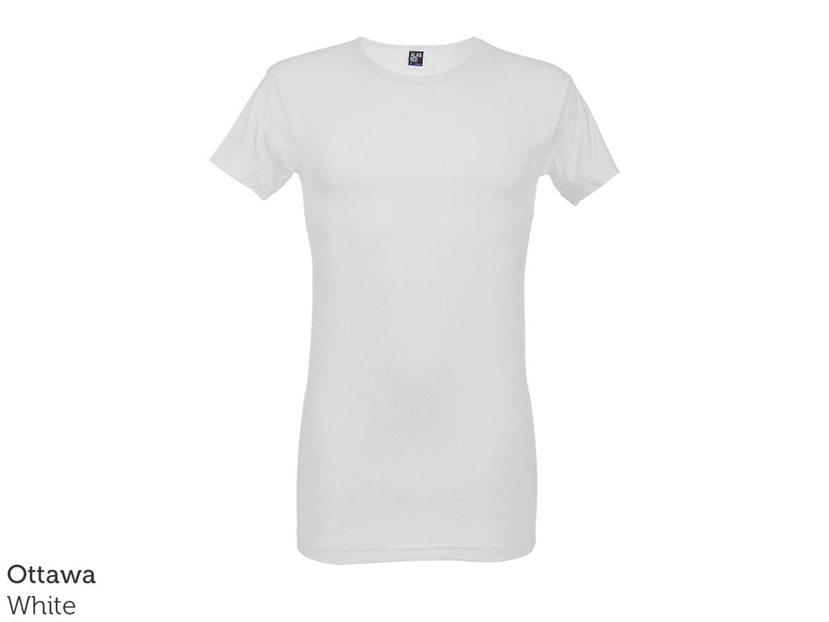 Alan Red Basic T-Shirt – 4er-Pack – Größe M – Schwarz
