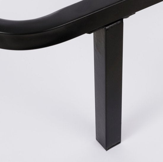 Mica Decorations Celo Lounge Bank - L122 x B83 x H78 cm - Metall - Schwarz