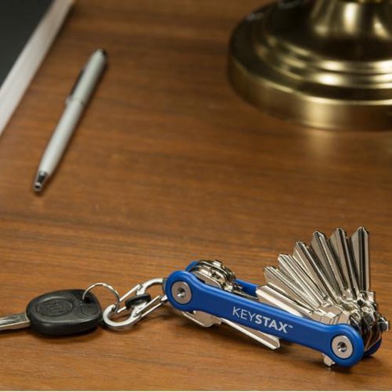 KeyStax Compact Schlüsselhalter Blau (2-8 Schlüssel)