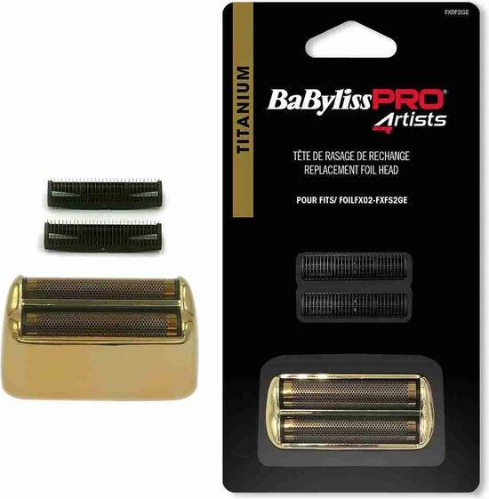 Babyliss PRO 4Artists Ersatzkopf Gold Metall Doppelfolienrasierer