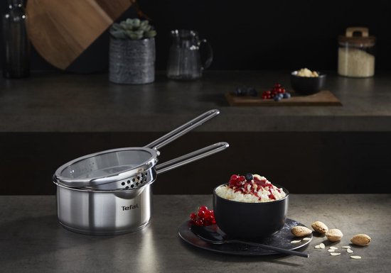 Tefal Nordica – Pfannenset – 3-teilig – Induktion – Edelstahl – Für alle Herdarten geeignet
