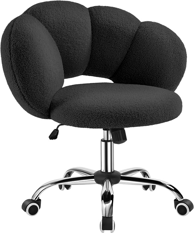Yaheetech Ergonomischer Bürostuhl „Cloud Design“ – Schwarz – Verstellbarer Drehstuhl mit Wippfunktion bis 136 kg