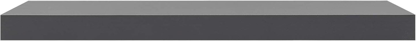 Woltu Floating Wallboard MDF Wandregal Dunkelgrau - 80 x 22,9 x 3,8 cm