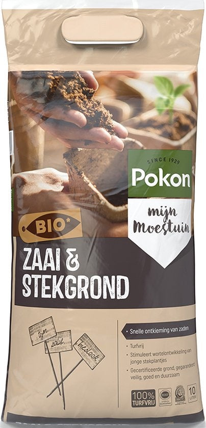 Pokon Bio Seed and Seedling Soil - 10l - Blumenerde (Bio) - Stimuliert die Wurzelentwicklung
