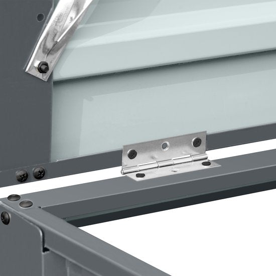 AXI Owen Metall-Containerverkleidung Anthrazit – Kliko-Verkleidung für 1 Abfallcontainer – max. 240 l – Gute Belüftung