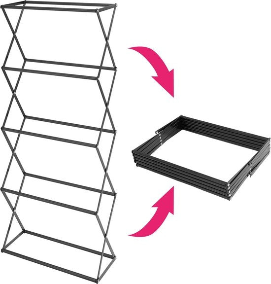 tectake - Verticaal plantenrek met 4 bakken - 403445