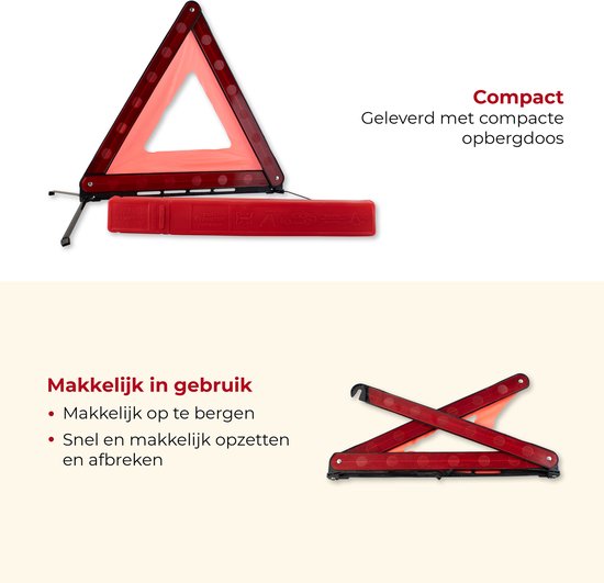 Faas 4-tlg. Auto-Sicherheitsset - Inkl. Warndreieck, Sicherheitsweste, Rettungsdecke - Zubehör in Urlaubsländern erforderlich