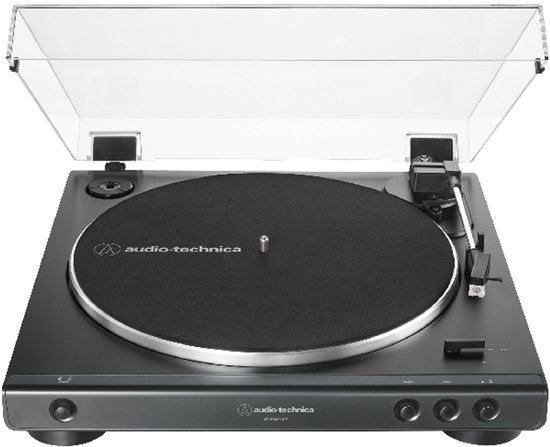 Audio-Technica AT-LP60XUSB Plattenspieler mit Riemenantrieb, grau, metallic