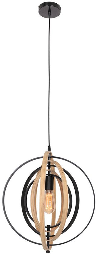 Anne Lighting – Hängeleuchte – Muoversi – natur – Holz – Ø 45 cm – E27 – 3491BE
