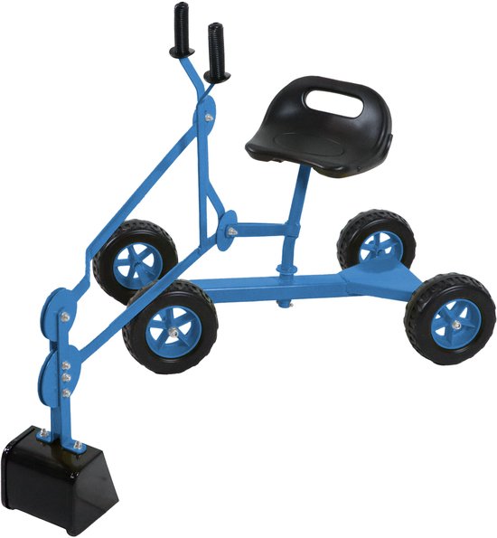AXI Dean Sandkastenbagger Blau/Schwarz – 4 Räder – um 360° drehbarer Sitz