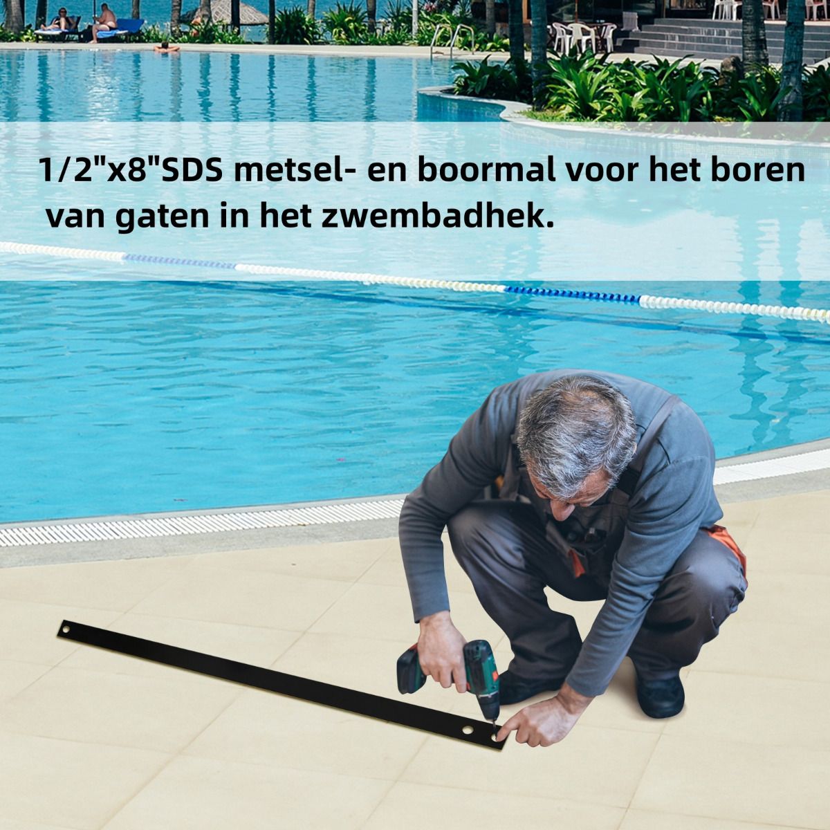 Coast Garden Fence - Poolzaun - 360 x 125 cm - Schwarz