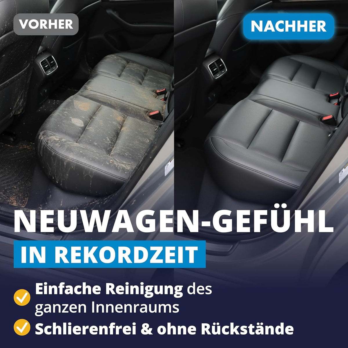 LICARGO Premium Cockpit-Innenraumreiniger 500 ml – pH-neutral – für Kunststoff, Polster und Leder – porentiefe Reinigung – Cockpitpflege