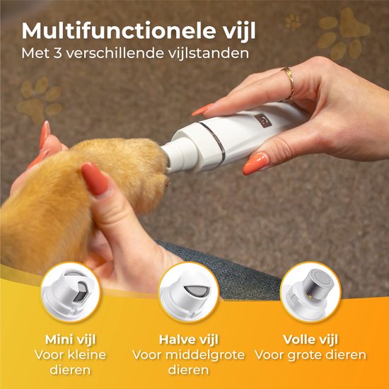 Nuvance - Hundeschermaschine 4 in 1 - Tierschermaschine für dickes Fell - Hundeschermaschine mit 7 Aufsätzen - Schnurlos - Hundetrimmer Schermaschine - Inklusive Nagelfeile
