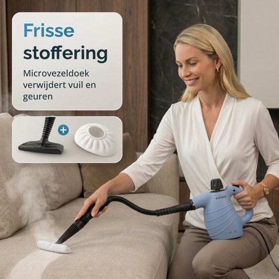 Joyware® 13-in-1-Dampfreiniger S1 – Leistungsstarker Handdampfreiniger – Teppichreiniger & Fleckenentferner für Sofa, Badezimmer & Polster – Steam Cleaner – 1050 W – 450 ml