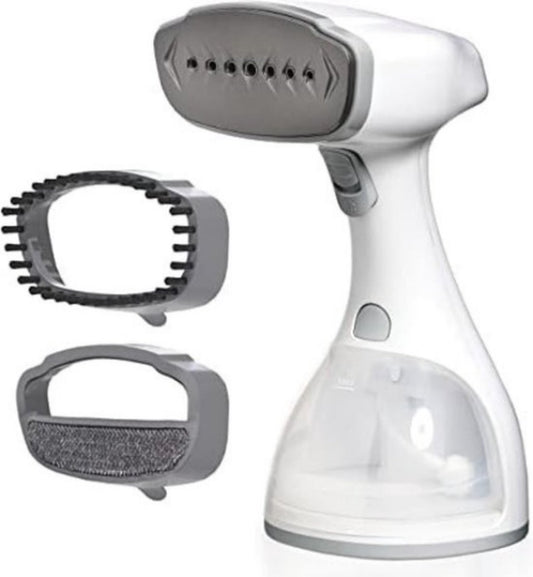 LEBENLANG Dampfbügeleisen - Mit LCD & 2 Aufsätzen - 1500W - 300 ml - 7 x 4 x 10 cm - Weiß