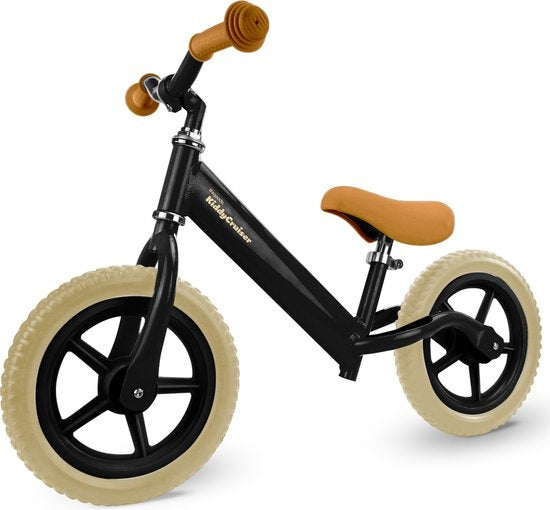 LifeGoods KiddyCruiser Balance Bike - 2 Jahre - Jungen und Mädchen - Balance Bike - Schwarz