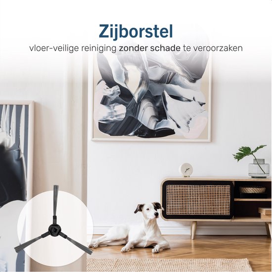 Skoov Robot Staubsaugerzubehör 2000PA - Geeignet für den Skoov Ecopulse Staubsauger - 1x HEPA-Filter - 1x Mopptuch - 1x Seitenbürste - 1x Auffangbeutel