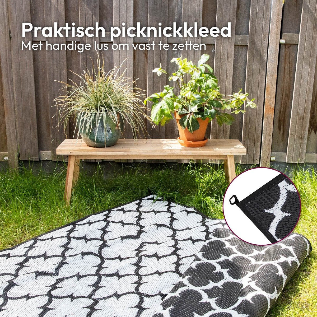 Gadgy Outdoor-Teppichboden - 230x160 cm - Camping-Teppich - Picknick-Teppich - Garten-Teppich - Outdoor-Teppich