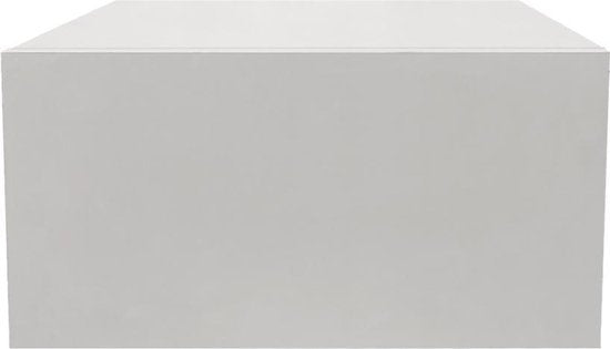 Schwebender Nachttisch - Hängedielenschrank - mit Schublade - 50 cm breit - weiß