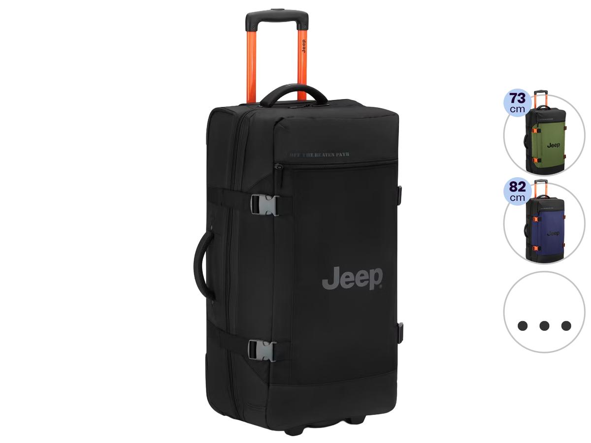 Jeep Duffle Bag – Trolley-Reisetasche – Größe M 73 cm – Schwarz