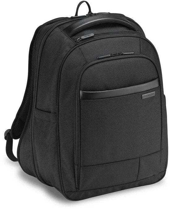 Kensington Contour™ 2.0 15,6-Zoll-Rucksack – strapazierfähiges, wasserabweisendes Material – ergonomisch – schwarz