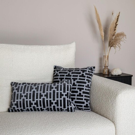 Zuiver Scape Kissen - 45x45 cm - Schwarz