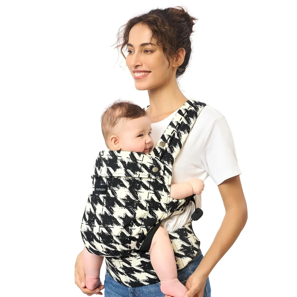 Momcozy BC001 Babytrage – Hahnenfußmuster – Baumwolle