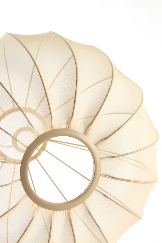 Light & Living – Lampenschirm – Plumeria – beige – Stoff – Ø 50 cm – E27 – 2981627