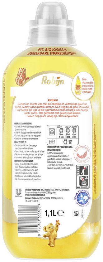 Rubin – Weichspüler – Zwitsal – 1,1 l – 1 Stück