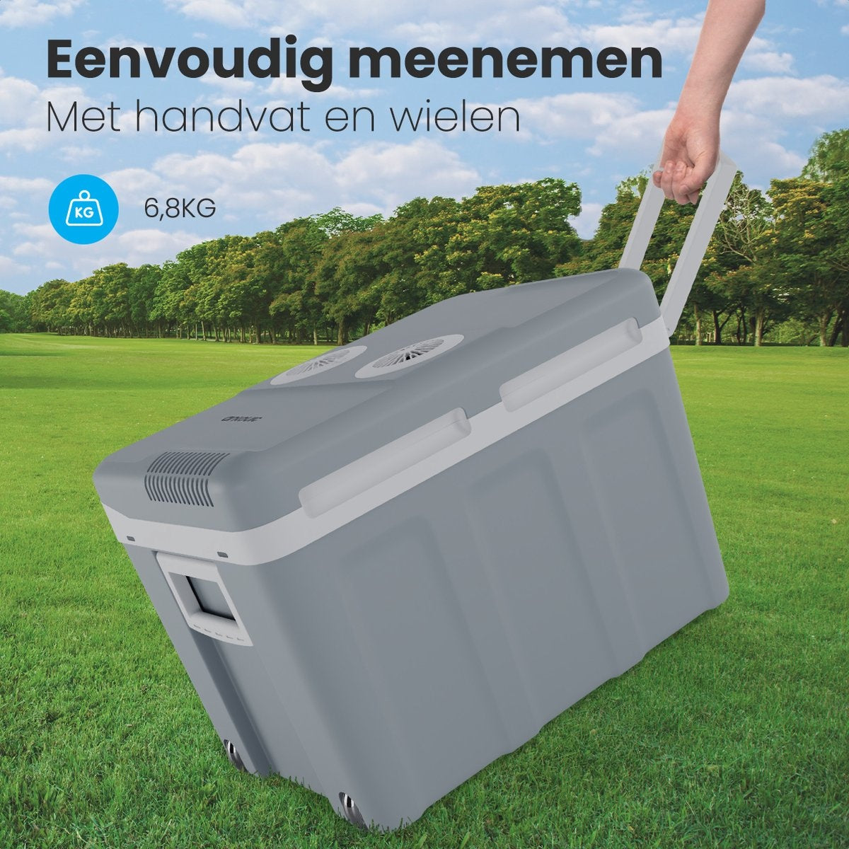 Auronic Electric Kühlbox - Kühlbox - 40L - 12V und 240V - Grau